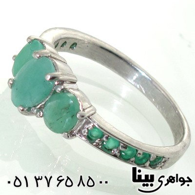 انگشتر زمرد زنانه زیبا