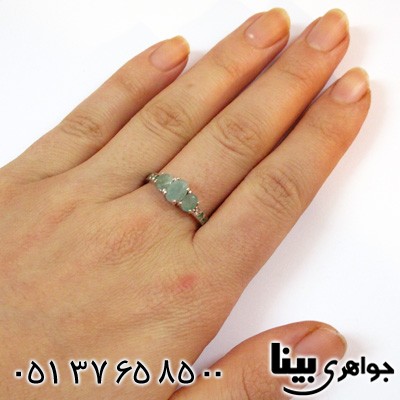 انگشتر زمرد زنانه زیبا