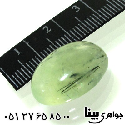 نگین انگشتر یشم مویی بیضی شفاف و زیبا