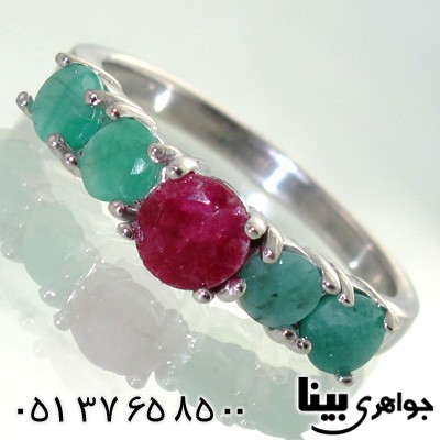 انگشتر چند جواهر زنانه طرح مریم