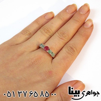 انگشتر چند جواهر زنانه طرح مریم