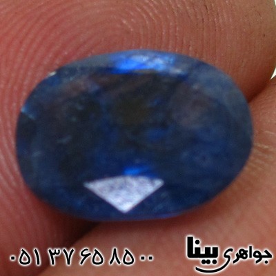نگین انگشتر یاقوت کبود خوشرنگ پاک و شفاف