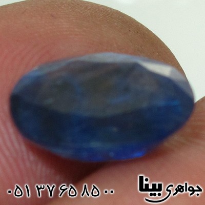 نگین انگشتر یاقوت کبود خوشرنگ پاک و شفاف