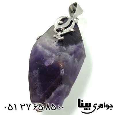 گردنبند آمتیست درشت سنگ درمانی