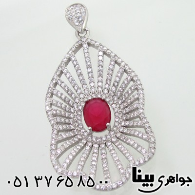 گردنبند ابسیدین زنانه درشت یاقوتی