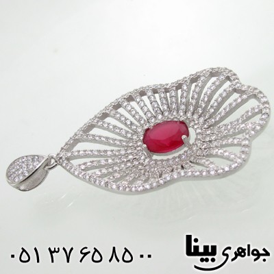 گردنبند ابسیدین زنانه درشت یاقوتی