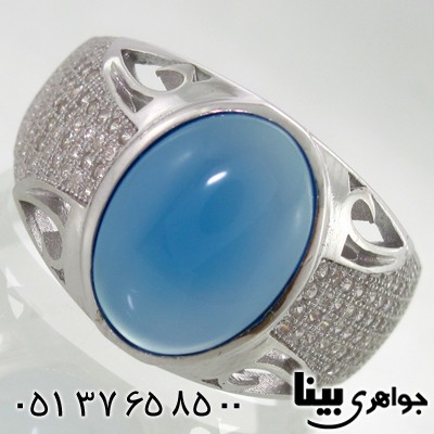 انگشتر عقیق مردانه طرح کلاسیک