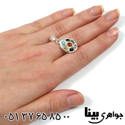 گردنبند چند جواهر عقیق یمنی طرح زهره