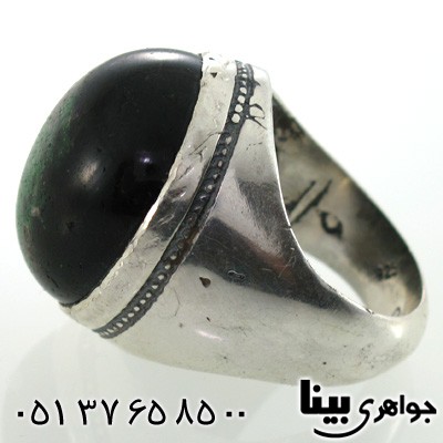 انگشتر کوارتز شجری مردانه درشت باشکوه