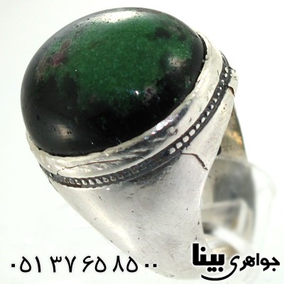 انگشتر کوارتز شجری مردانه درشت باشکوه