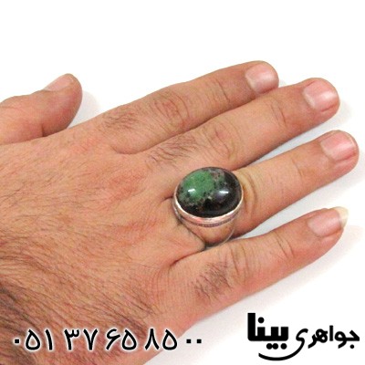 انگشتر کوارتز شجری مردانه درشت باشکوه