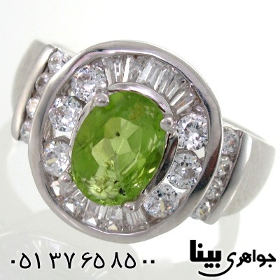 انگشتر زبرجد زنانه طرح یلدا