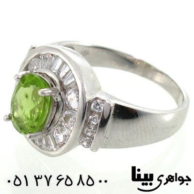 انگشتر زبرجد زنانه طرح یلدا