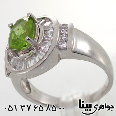 انگشتر زبرجد زنانه طرح یلدا