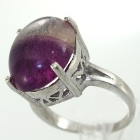 انگشتر آمتیست زنانه طرح ستایش