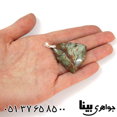 گردنبند فیروزه تبتی هیمالیا تراش چند وجهی درشت سنگ درمانی