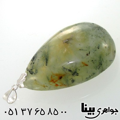 گردنبند یشم مویی درشت طرح اشک مخصوص سنگ درمانی