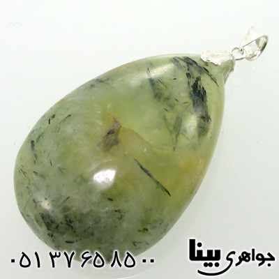 گردنبند یشم مویی درشت طرح اشک مخصوص سنگ درمانی