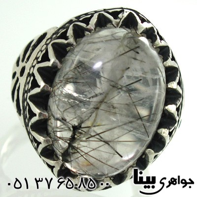 انگشتر دُر مویی مردانه درشت