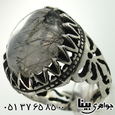 انگشتر دُر مویی مردانه درشت