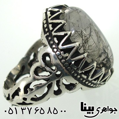 انگشتر دُر مویی مردانه درشت