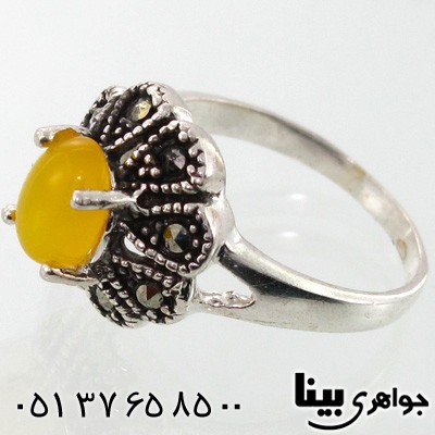 انگشتر عقیق شرف الشمس زنانه مهدیس