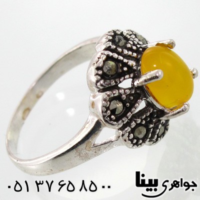 انگشتر عقیق شرف الشمس زنانه مهدیس