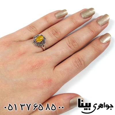 انگشتر عقیق شرف الشمس زنانه مهدیس