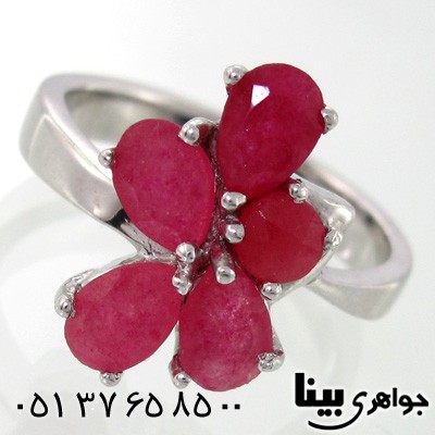 انگشتر یاقوت سرخ زنانه طرح ملیکا