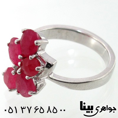 انگشتر یاقوت سرخ زنانه طرح ملیکا