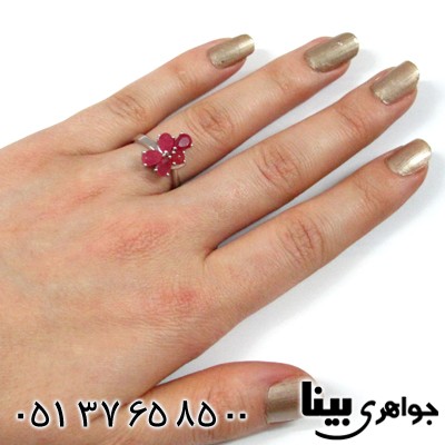 انگشتر یاقوت سرخ زنانه طرح ملیکا