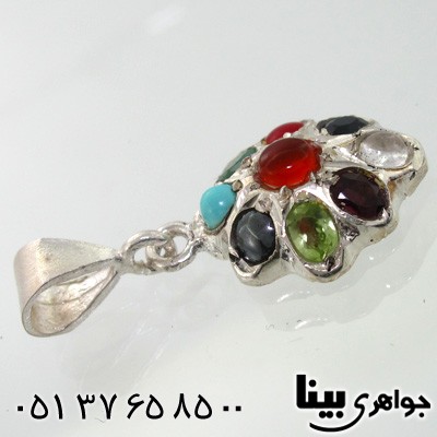 گردنبند چند جواهر عقیق یمنی طرح رخسا