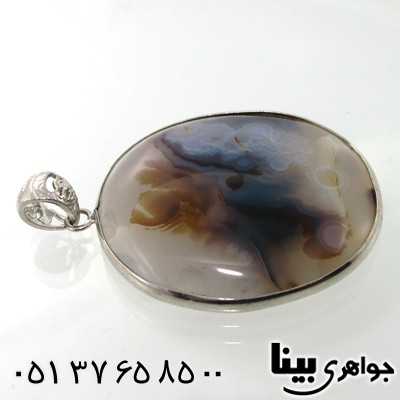 گردنبند عقیق شجری صاف و شیک