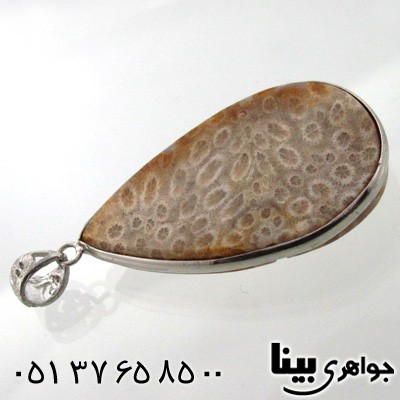 گردنبند مرجان طرح اشک