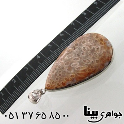 گردنبند مرجان طرح اشک