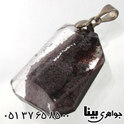 گردنبند کوارتز خزه ای خوش تراش