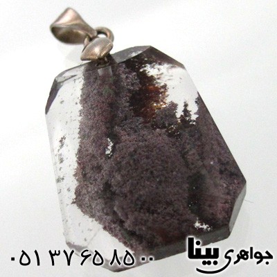 گردنبند کوارتز خزه ای خوش تراش