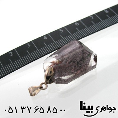 گردنبند کوارتز خزه ای خوش تراش