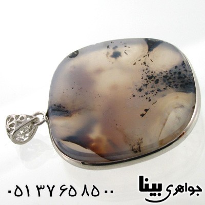گردنبند عقیق شجری مربعی