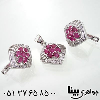 سرویس یاقوت سرخ زنانه طرح گلنوش