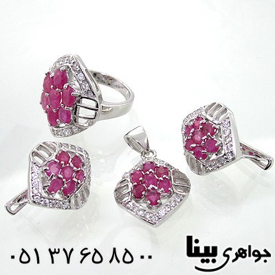 سرویس یاقوت سرخ زنانه طرح گلنوش