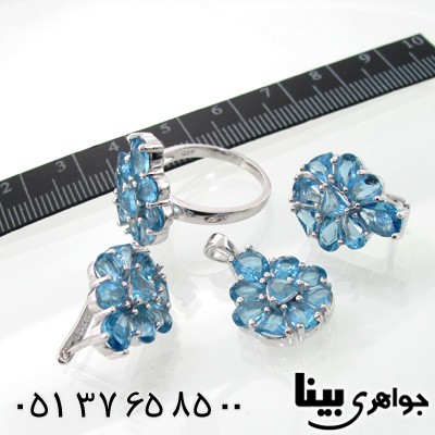 سرویس توپاز زنانه طرح دانه برف
