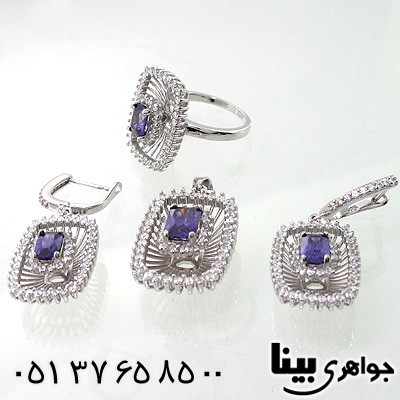 سرویس آمتیست زنانه طرح ملکه درشت