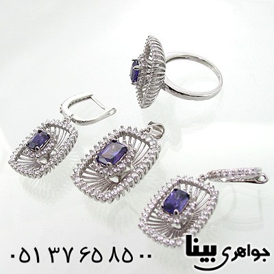 سرویس آمتیست زنانه طرح ملکه درشت