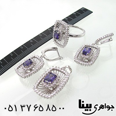 سرویس آمتیست زنانه طرح ملکه درشت