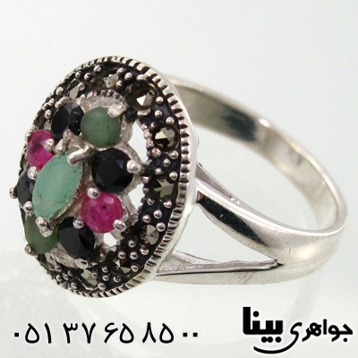 سرویس چند جواهر زنانه یاقوت و زمرد مارکازیتی گیلدا