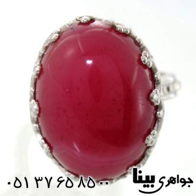 انگشتر عقیق برزیلی زنانه طرح مشبک شماره دو