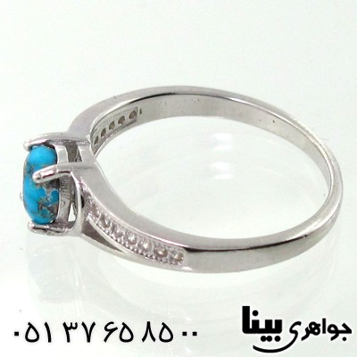انگشتر فیروزه نیشابوری زنانه طرح آیلار