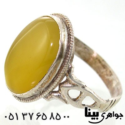 انگشتر عقیق شرف الشمس مردانه سنتی درشت