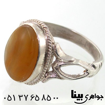 انگشتر عقیق شرف الشمس یمنی مردانه سنتی اره کاری